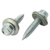 100x Șurub cu cap autofiletant și garnitură pt. tablă subțire, Inox A2, Bimetal, SW8, ETA