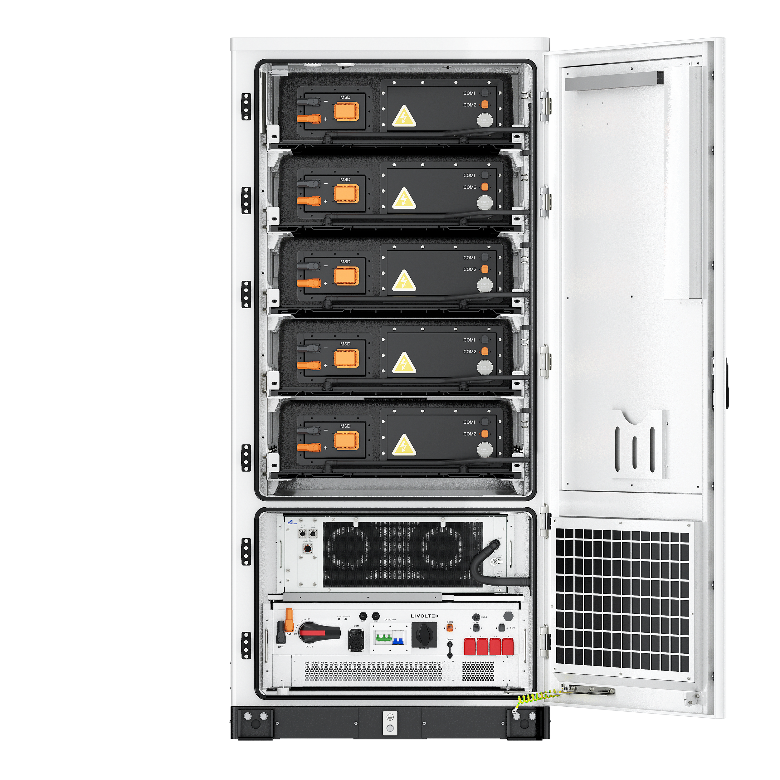 Sistem de stocare energie LIVOLTEK BES-P125X261E/U, 125 kW, 261,2 kWh, baterii LFP, On-Grid/Off-Grid