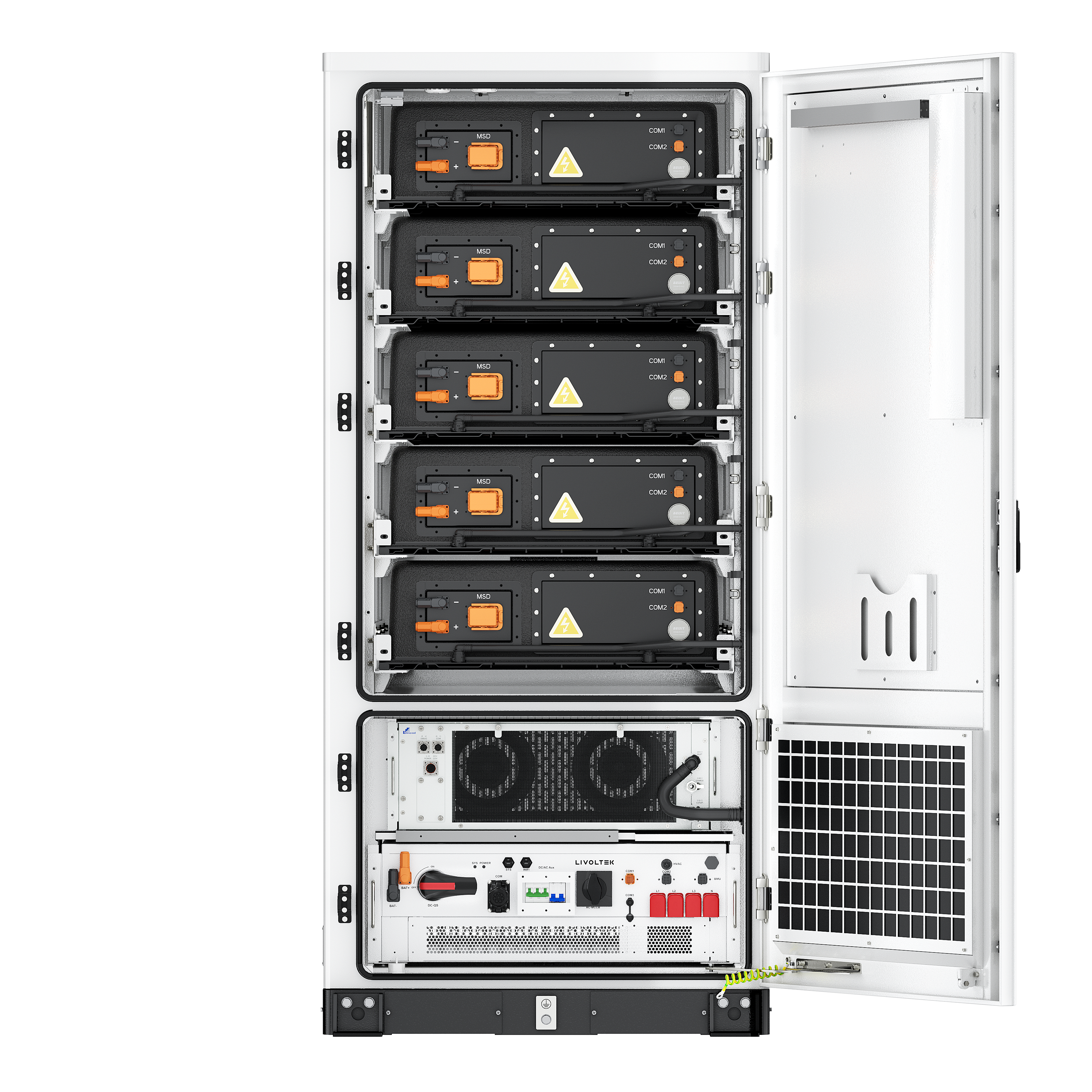 Sistem de stocare energie LIVOLTEK BES-P125X261E/U, 125 kW, 261,2 kWh, baterii LFP, On-Grid/Off-Grid