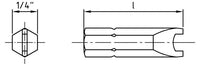 Bit siguranta pentru surub cu 2 gauri - 1/4" x 25 SP4