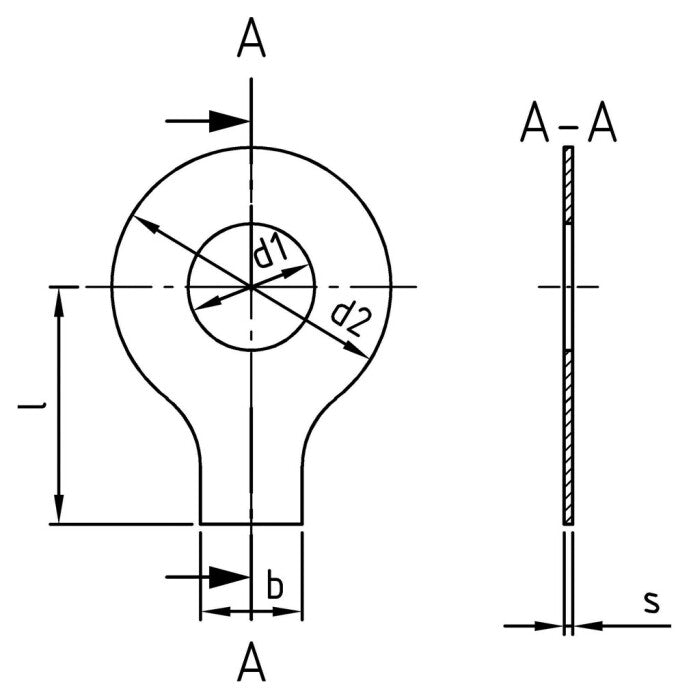 DIN 93 - Biztonsági ék 8,4 mm - 500 db