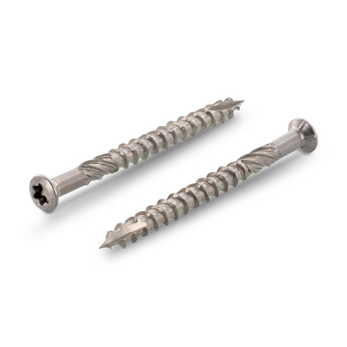 Facsavar teraszépítéshez, süllyesztett fejű, bordás, T-Drill hegyű - 5,0 x 80/52 TX 25 - 100 db.
