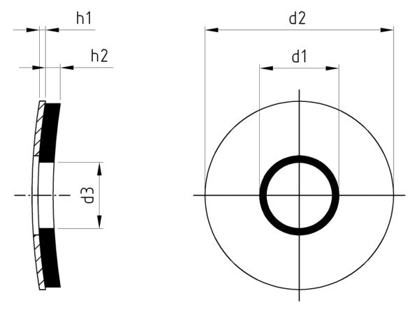 EPDM tömítőszalag - 6,2 x 16 mm - 1000 db