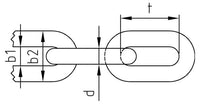 Rövid szemű lánc emeléshez - 3 x 16 mm - 100 db.