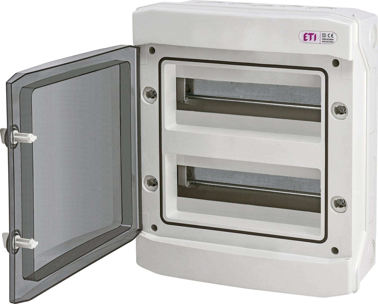 Cutie de distribuție aplicată ETI ECH-24PT, 24 module, 2 rânduri, IP65, montaj aparent