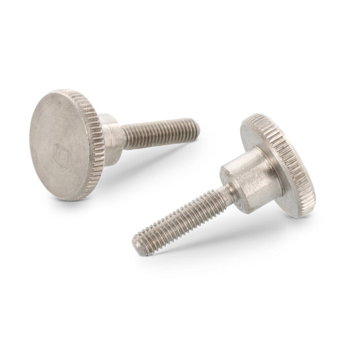 DIN 464 - Recézett fejű állítócsavar, teljes menet, magas forma - M4 x 8 mm - 50 db