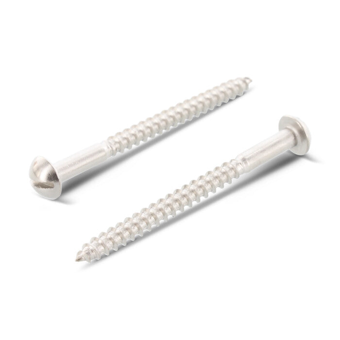 DIN 96 - Favágó facsavar, félgömbfejű, hornyolt, részmenetes - 5,0 x 20 mm - 200 db.