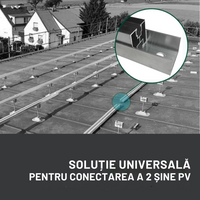 Csatlakozó alumínium profilokhoz napelemes rendszerekhez