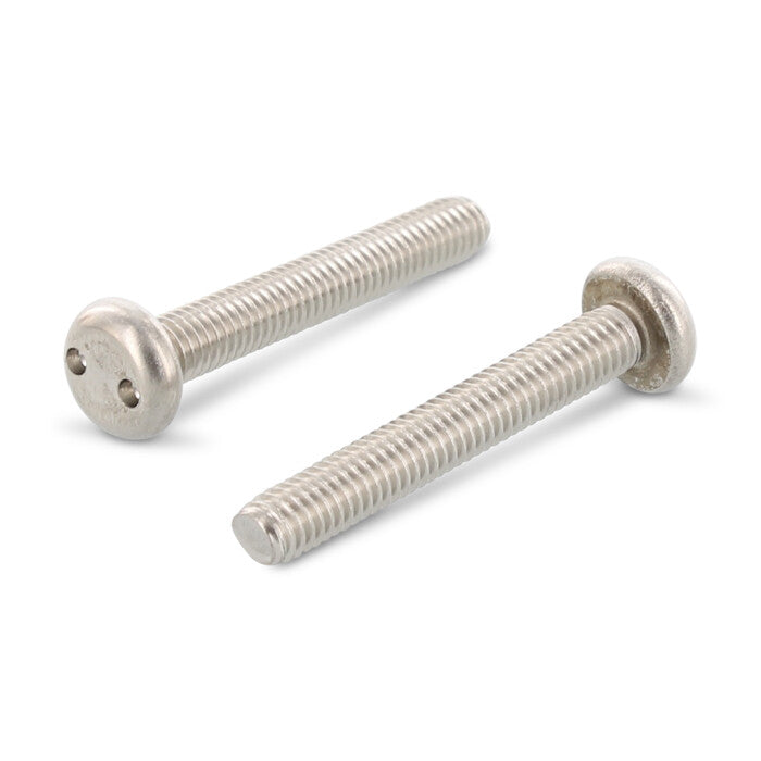 Surub siguranta antifurt cu 2 gauri cap plat - M4 x 6 SP8 - 100 buc.