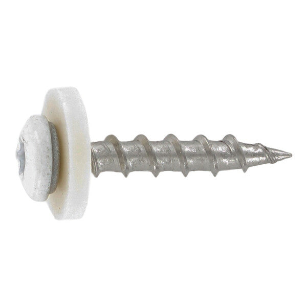 Párkánycsavar poliamid alátéttel, közepes menetemelkedésű - C 3,9 x 32 TX 15 - RAL 9003 - 200 db