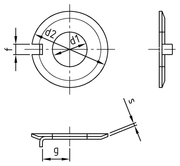 DIN 432 - Biztosító alátét - 4,3 mm - 100 db.