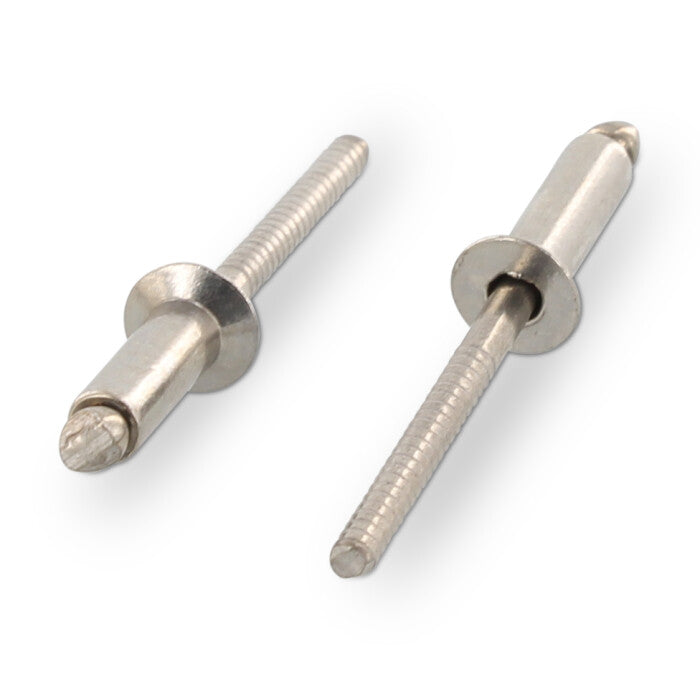 ISO 15984 - Süllyesztett fejű bordázott szegecsek - 4 x 12 mm - 500 db