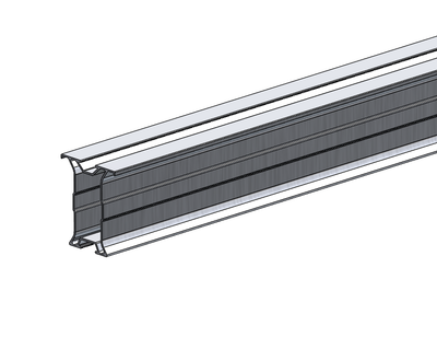 Profil Aluminiu ISOBEAM NX 60/4300 Pentru Montaj Panouri Solare Fotovoltaice