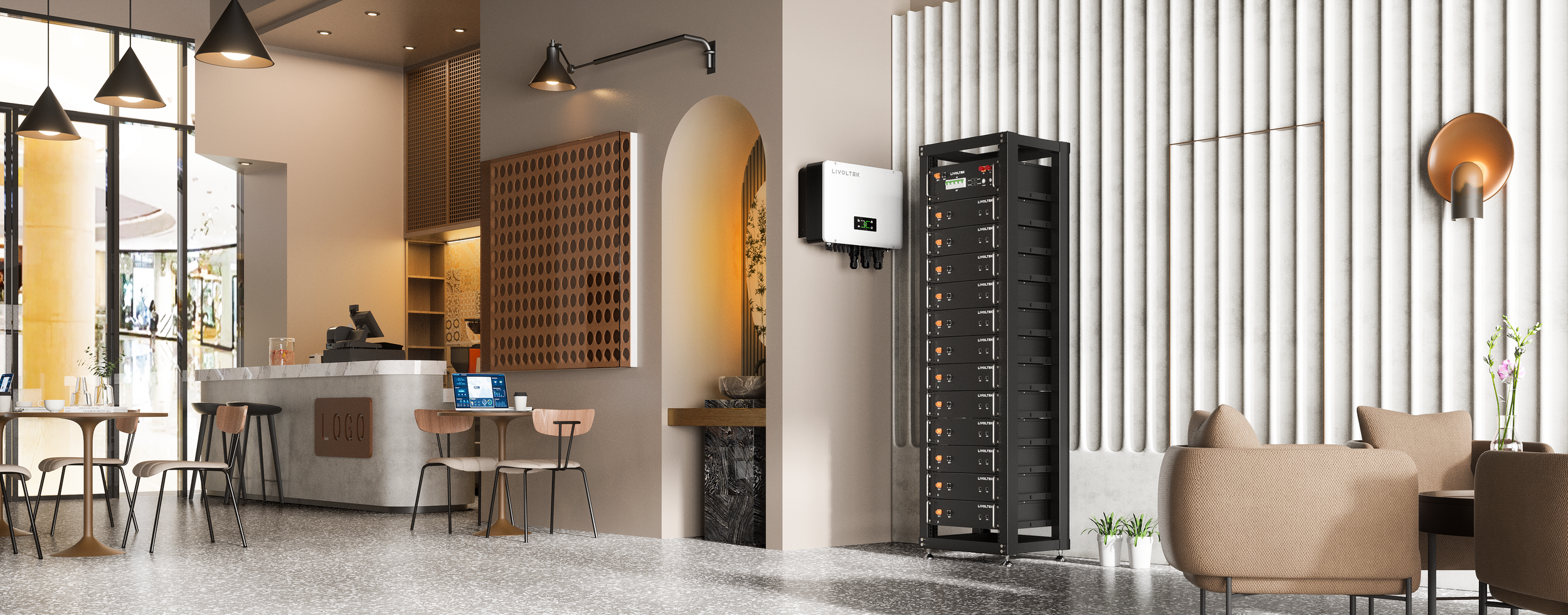 LIVOLTEK IP65 Háromfázisú Hibrid Inverter 2MMPT 5-30kW
