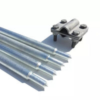 Földelő cövek elektróda készlet 16x1500 mm + szalagkábel csatlakozó