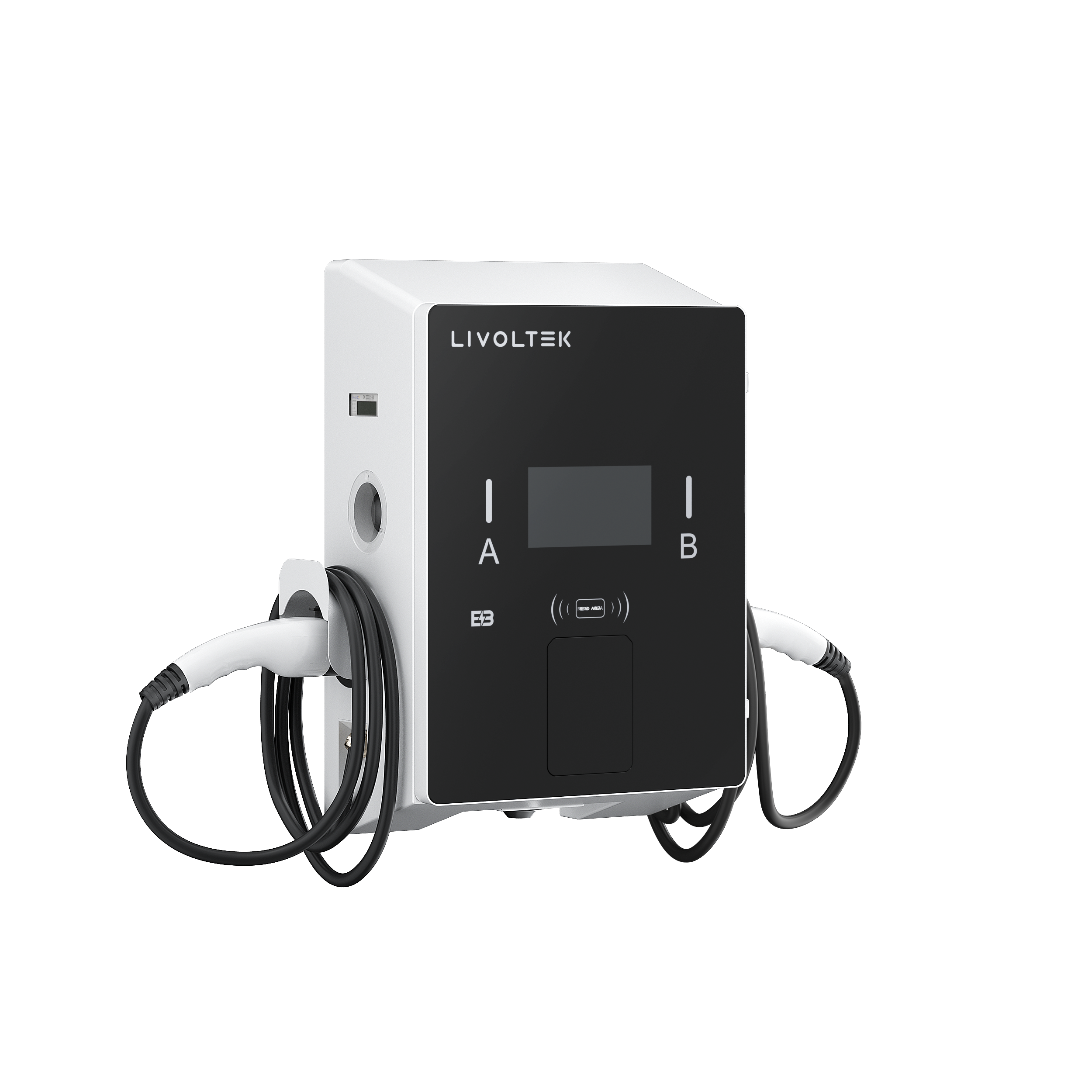 Stație de încărcare dublă AC LIVOLTEK BUSH Business, 2 × 22 kW, Type 2, RFID, OCPP 1.6J