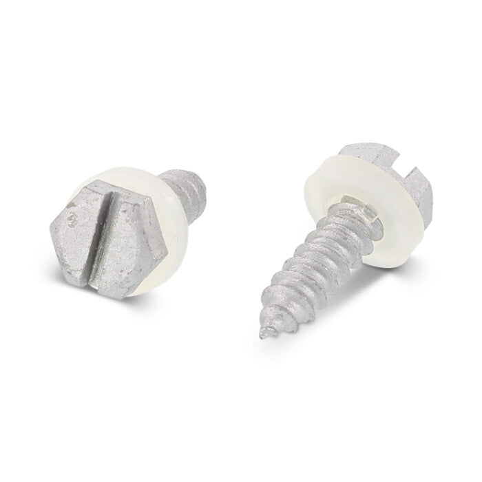 DIN 7976 – Hatlapfejű önmetsző csavar hornyolt poliamid alátéttel – C 4,8 x 16 SZ, poliamid alátét 10 mm – 500 db.