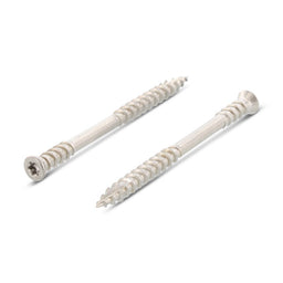 Surub lemn dulgherie terasa deck cap inecat cu nervuri TBS-Drill - 5,3 x 60 TX 20 - 100 buc.