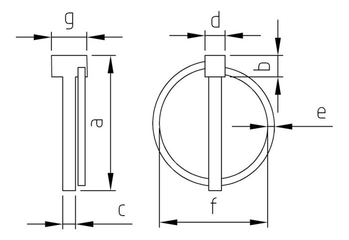 Bolt cu inel de siguranta - 6,0 mm - 10 buc. - Admira Distribution