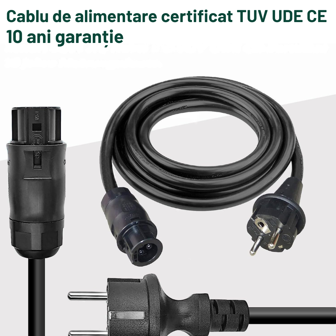 Akkumulátor kábel BC01-F Schuko 5m