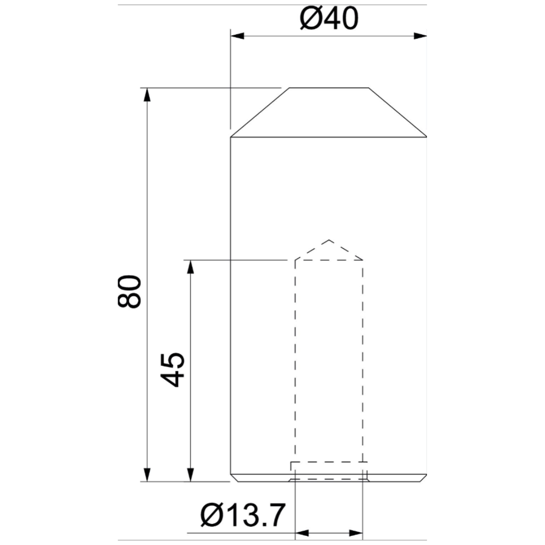 OBO ST, BP és OMEX földelő elektróda beütőfej, 1820, 20mm 3042200