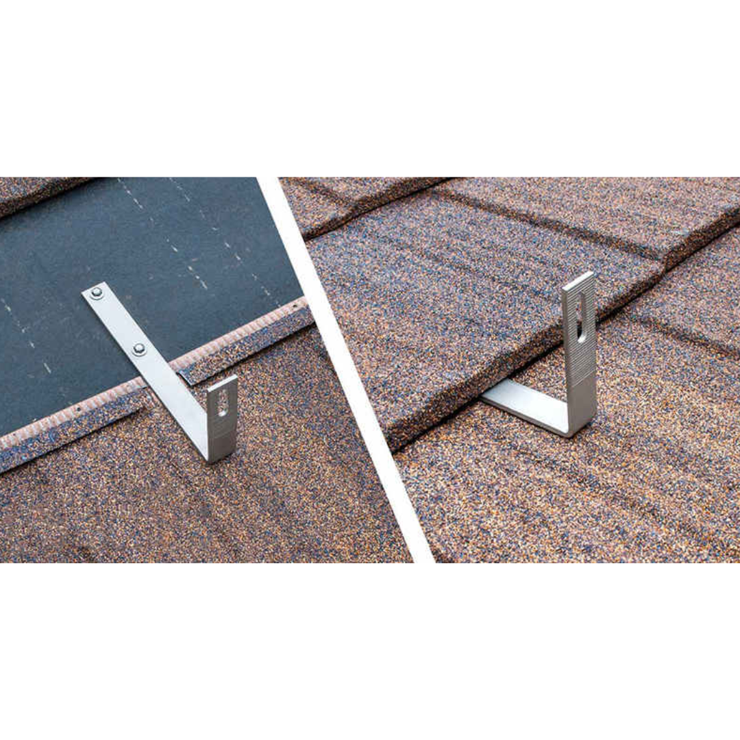 Fix rögzítő kampó 200 x 120 mm bitumenes zsindelyhez, A2 rozsdamentes acél