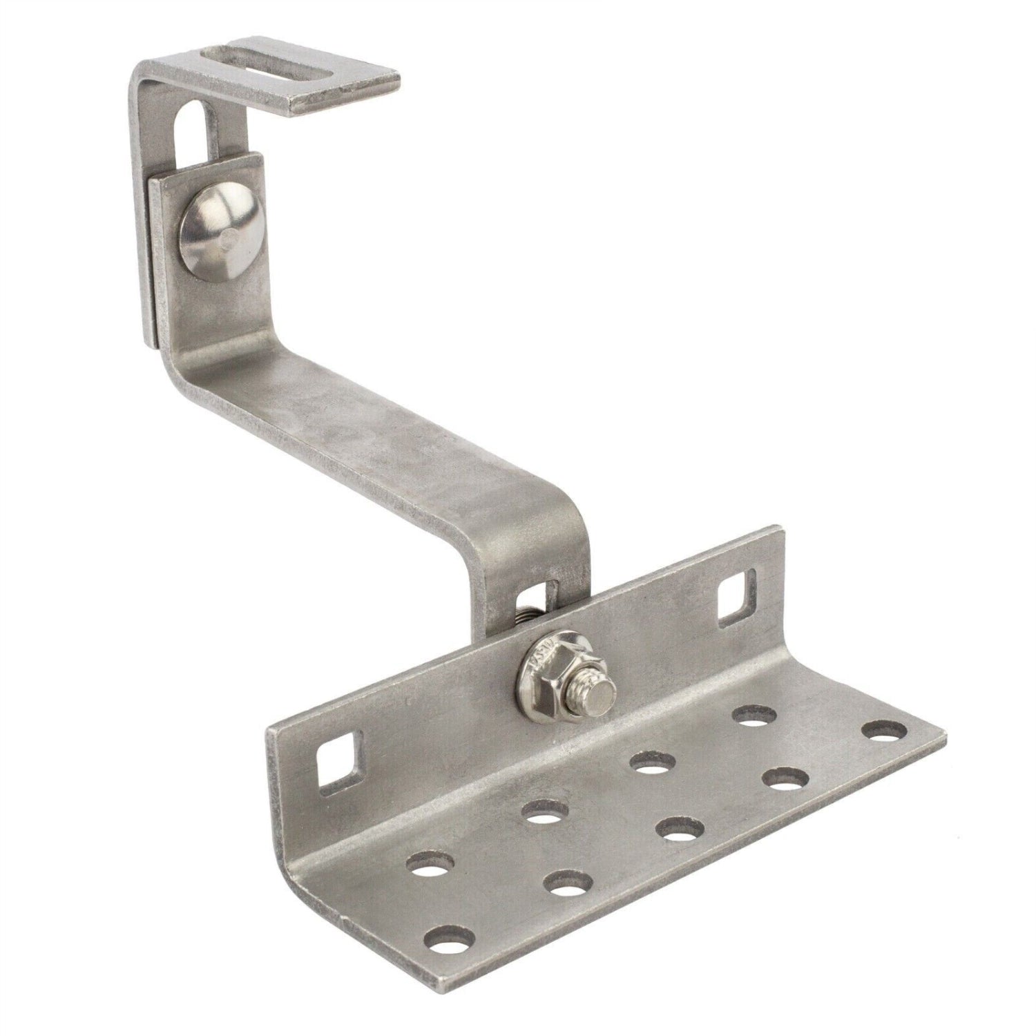 Cârlig fixare din oțel inoxidabil, dublu reglabil, pentru acoperiș țiglă ceramică sau beton, L=140 mm