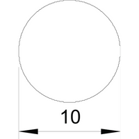 Horganyzott acél földelővezeték 10 mm, 50 kg-os tekercs / 80 m