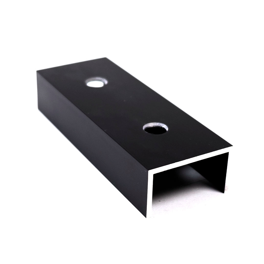 Eloxált alumínium csatlakozó 120x45x25mm 40x40mm profilokhoz, napelemekhez