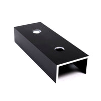 Conector din aluminiu anodizat 120x45x25mm pentru profile 40x40mm panouri solare fotovoltaice