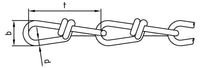 DIN 5686 - Csavart emelőlánc - 1,8 mm - 30 db