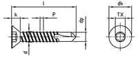 DIN 7504 - Surub autoforant cap inecat tip O - 4,8 x 75 mm - 500 buc. - Admira Distribution