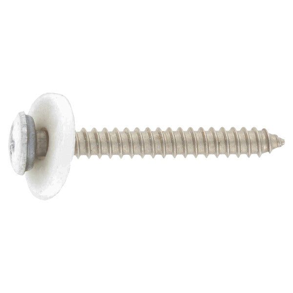 Párkánycsavar poliamid alátéttel, finom menetű - C 3,9 x 25 TX 15 - RAL 9003 - 200 db