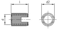 Külső menetes betétek - M10 - 100 db.