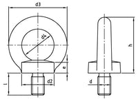 DIN 580 - Emelőszem / gyűrűs csavar - M30 mm - 5 db.
