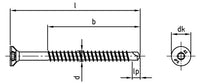 Faforgó csavar OSB-hez önfúró süllyesztett fejjel Super-Drill - 4,5 x 45/31 TX 20 - 200 db.