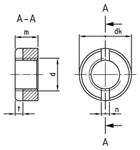 DIN 546 - Hornyolt köracélanya - M2,5 - 200 db.