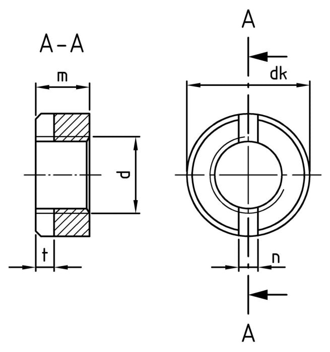 DIN 546 - Hornyolt köracélanya - M2,5 - 200 db.