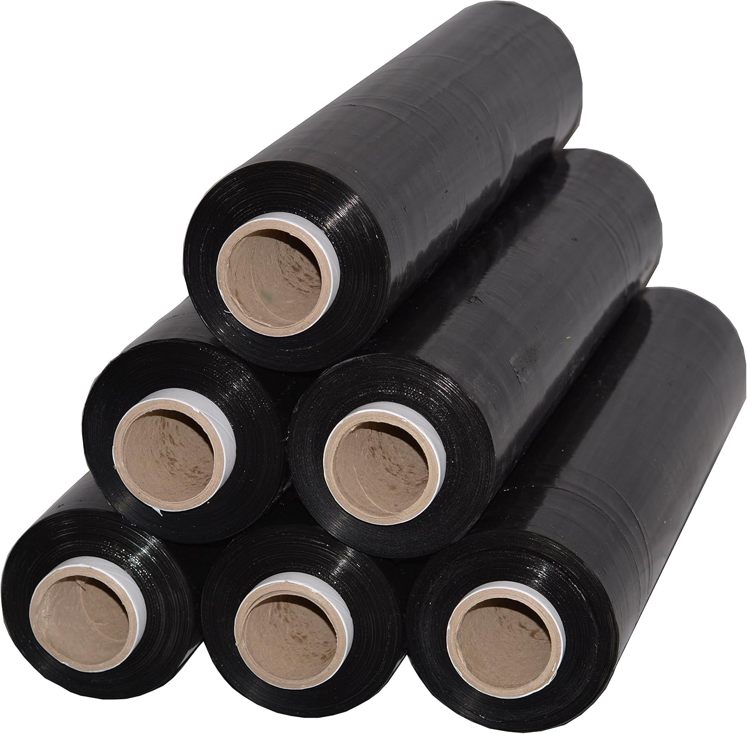6x Fekete, kézi stretchfólia, 1,4 kg, 50 cm, 23 mikron