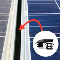 Garnitura de etansare din cauciuc EPDM in forma de T pentru panouri solare V2 - Rola 50m