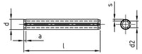 ISO 8752 - Stift elastic crestat serie grea - 10 x 14 mm - 500 buc. - Admira Distribution