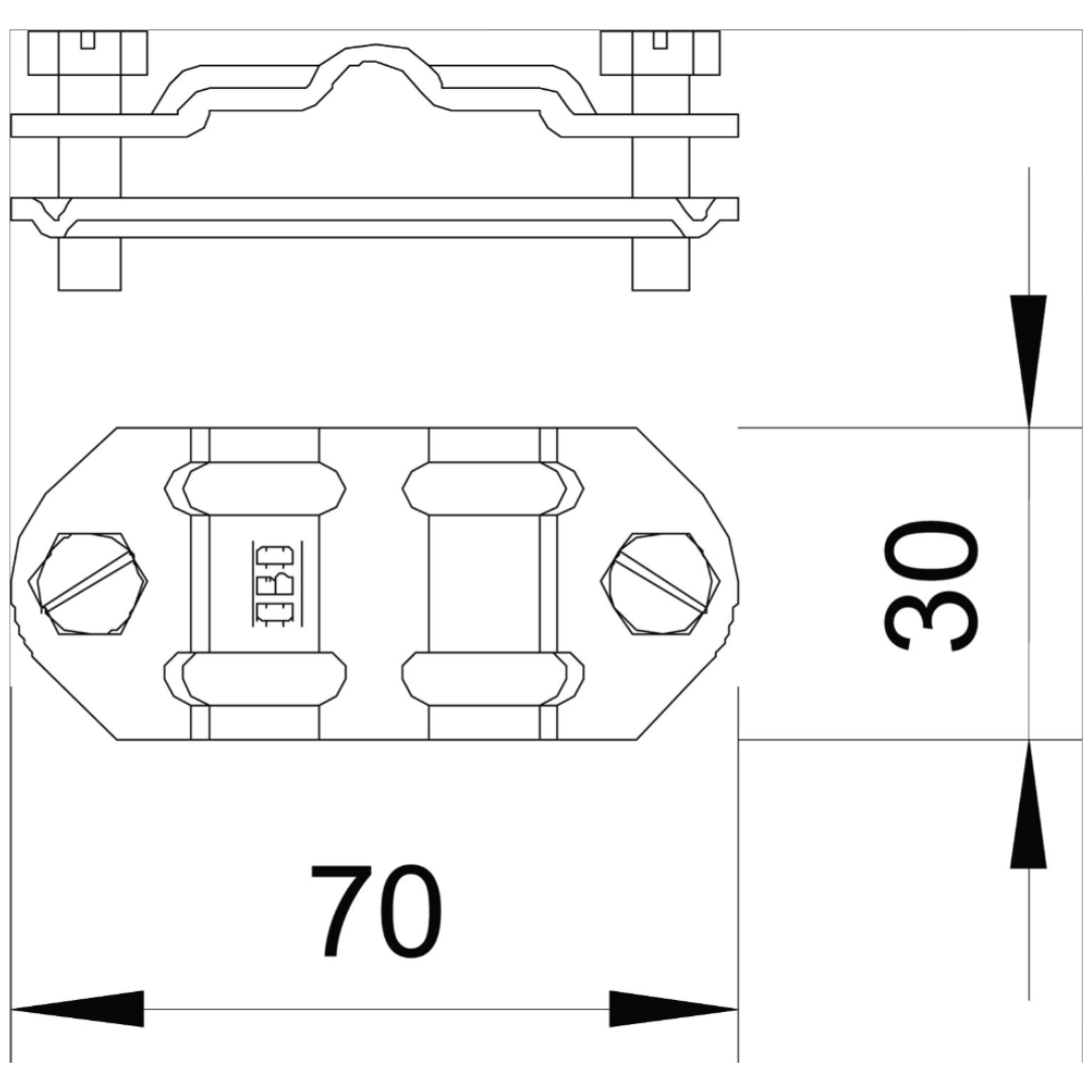 10x Elválasztó elem OBO Rd 8-10 és FL 30-40 mm-hez 5336457