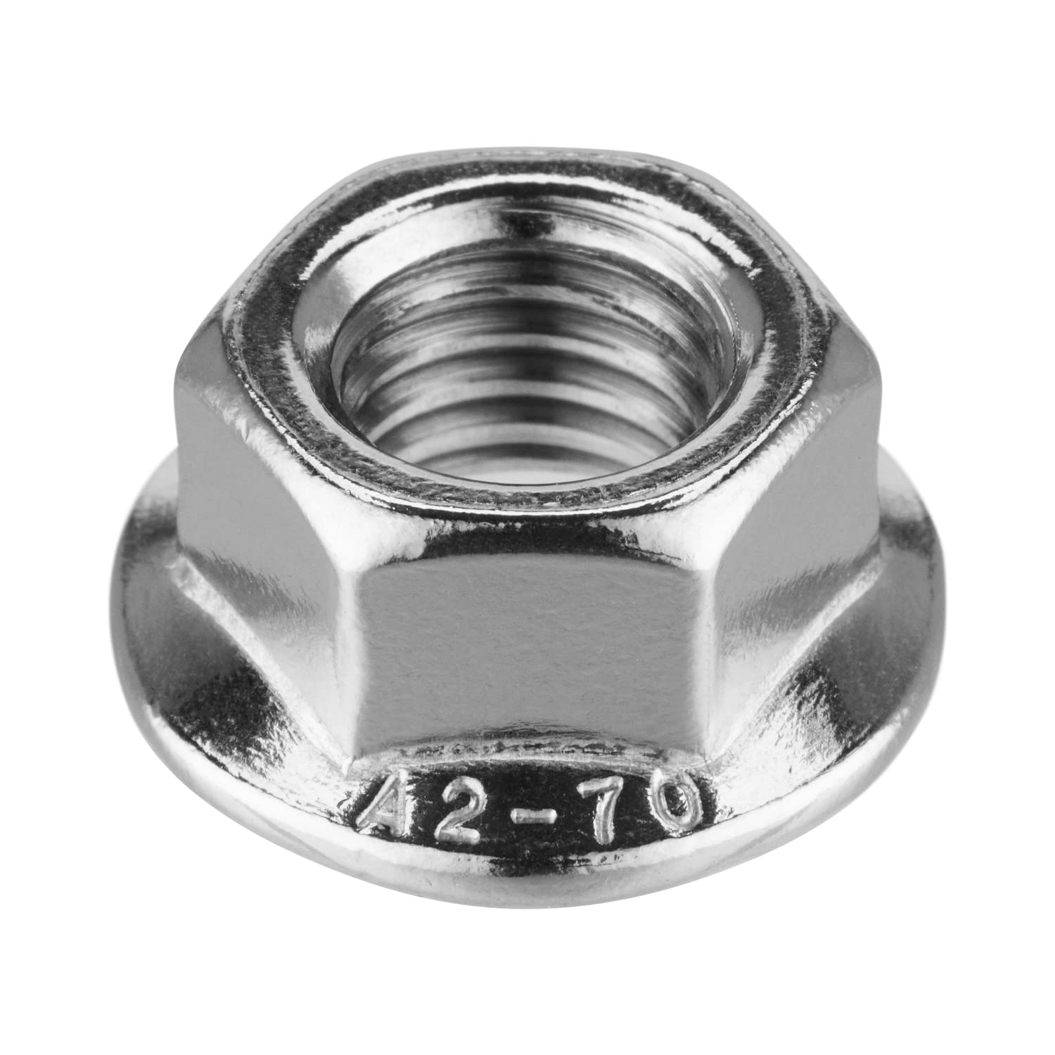 Hatszögletű önzáró peremes anya DIN 6923