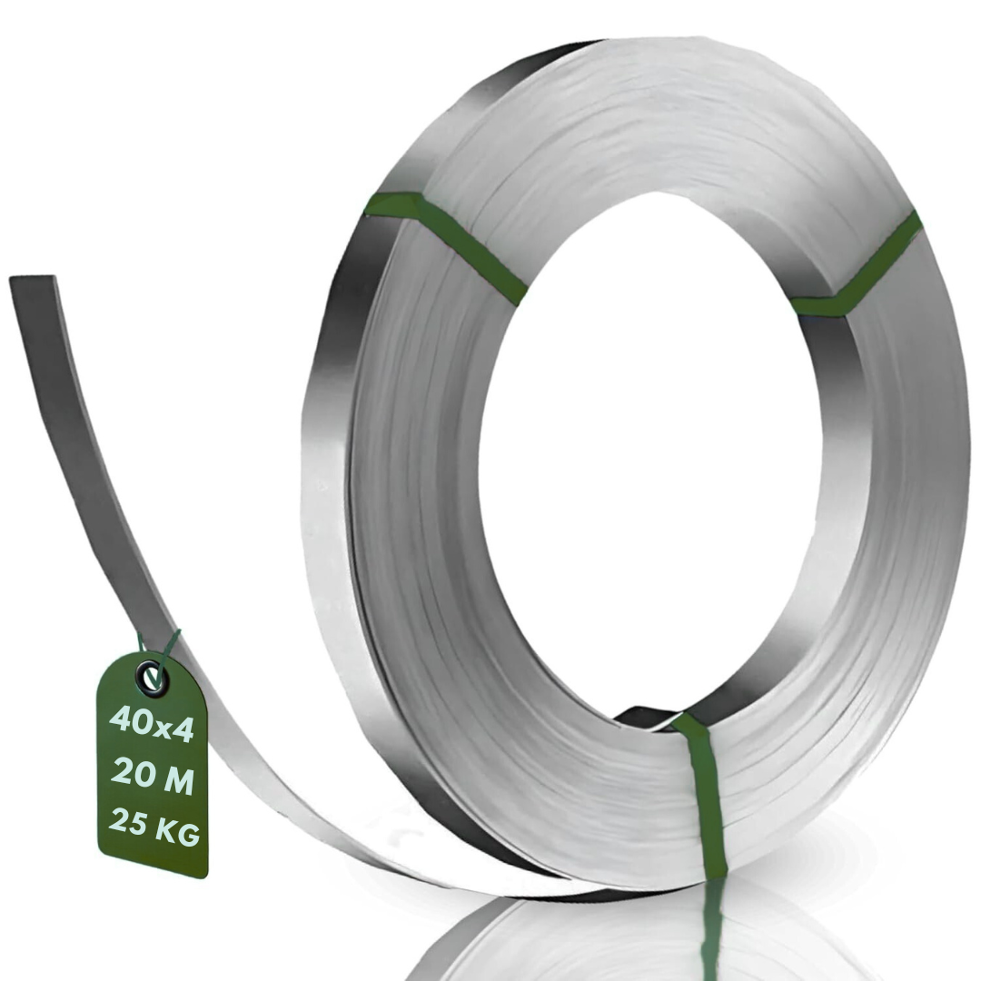 Horganyzott szalagacél 40 x 4 mm, tekercs 50 kg / 40 m