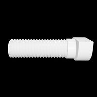 100x Kalapácsfejű csavar 10x25mm, alternatív DIN 933, H-profilhoz