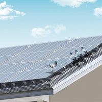 Plasa de protectie panouri fotovoltaice anti pasari, otel zincat 20cm L=30 m cu sistem de fixare inclus