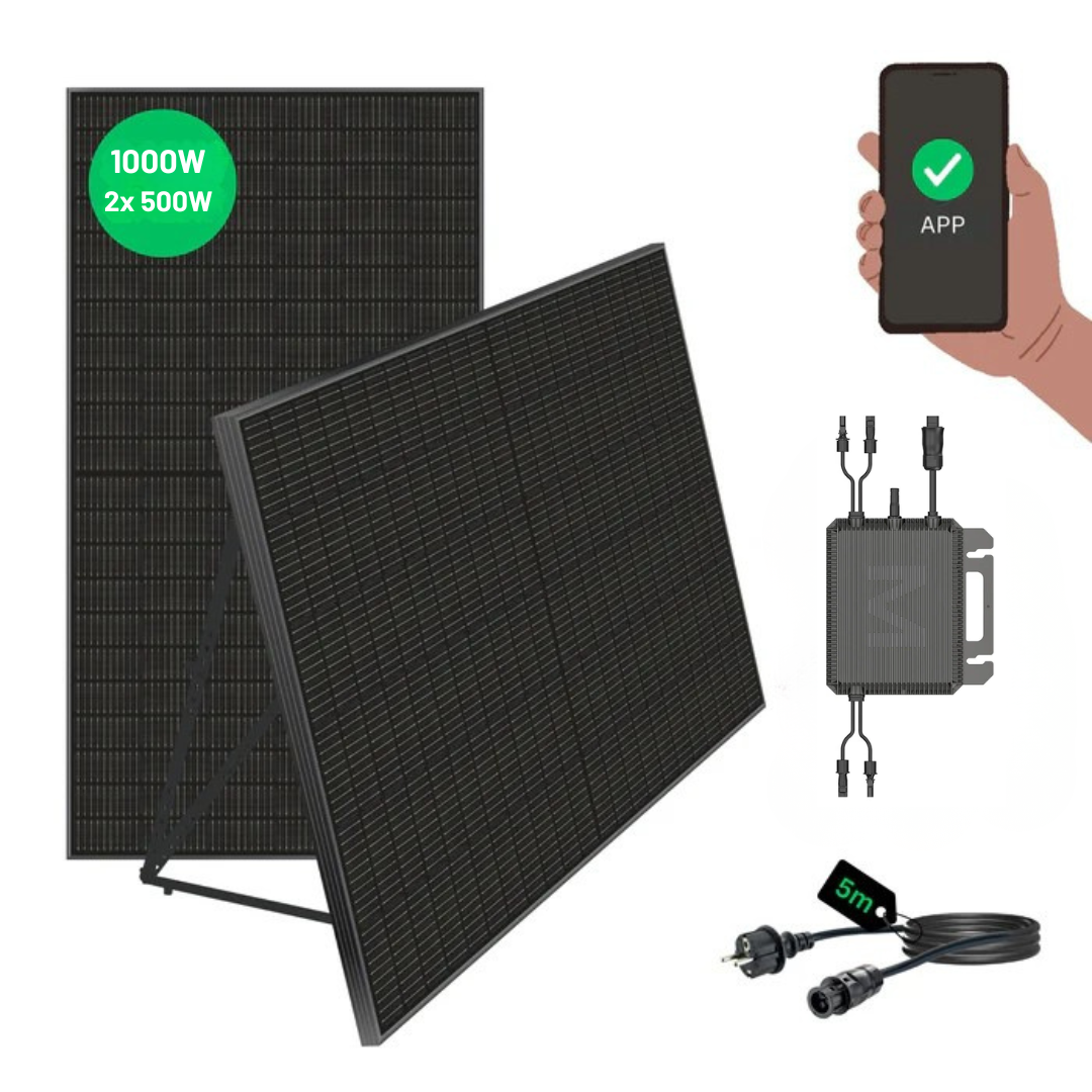 Sistem 2x Panouri Fotovoltaice pentru Balcon 1000W