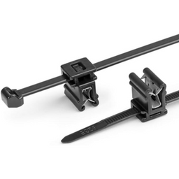100 darab műanyag kábelkötegelő / gyorskötöző / kötegelő bilincs napelempanel rögzítő klipsszel, 200x4,6mm