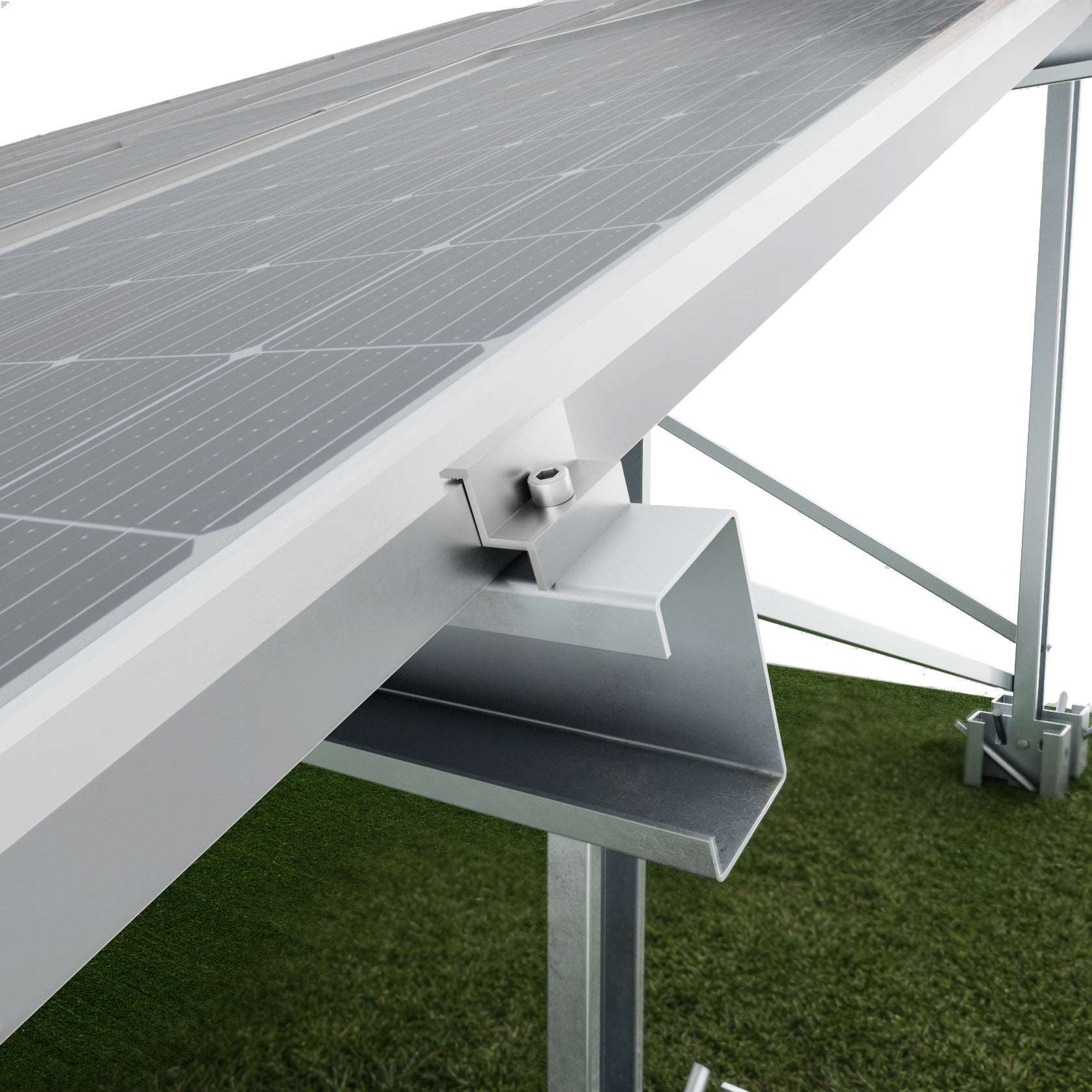 Structură Panouri Fotovoltaice Sol 10 Panouri - Model X 25° S350GD+Z275