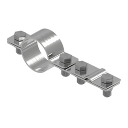 Vezeték/árbóc tartó D:40mm, 8-10mm, Rozsdamentes acél A2